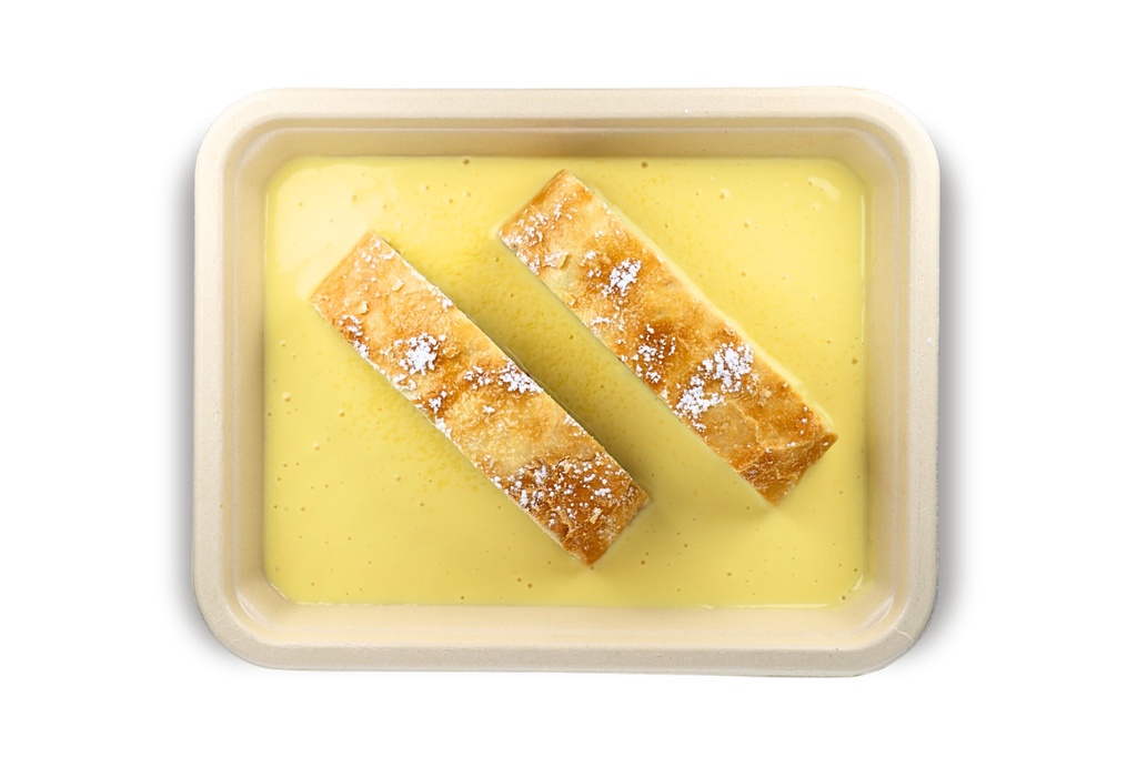 Apfelstrudel mit Vanillesoße